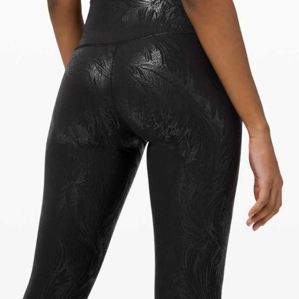 NWOT Lululemon Wunder Under High-Rise Tight 28" *Shine (Acclimatize Black Foil) - Picture 5 of 16